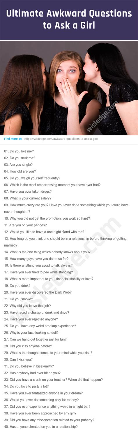 awkward questions to ask a girl in 2021 awkward questions flirting