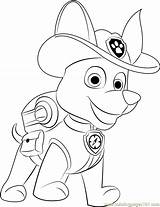 Patrol Paw Tracker Coloringpages101 Pups sketch template