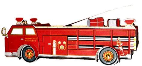 printable fire truck   emergency vehicle paper project fun