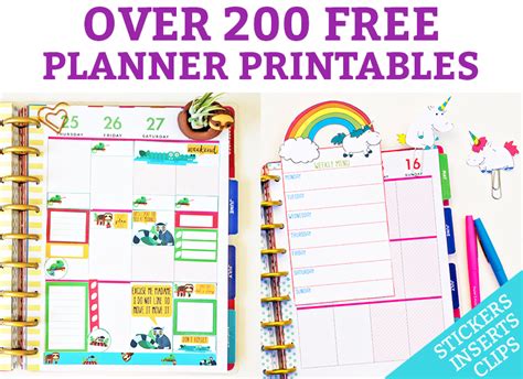 planner printables    printables stickers inserts