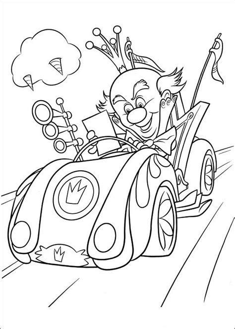 king candy   race coloring pages