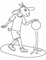 Goat Coloring Dwarf sketch template