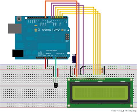 arduino projects  temperature sensor displayed  lcd yigit altay