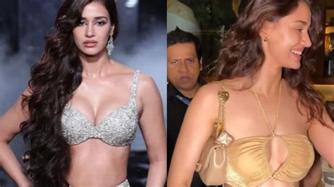 Watch Disha Patani Faces Wardrobe Malfunction As She Steps Out In A