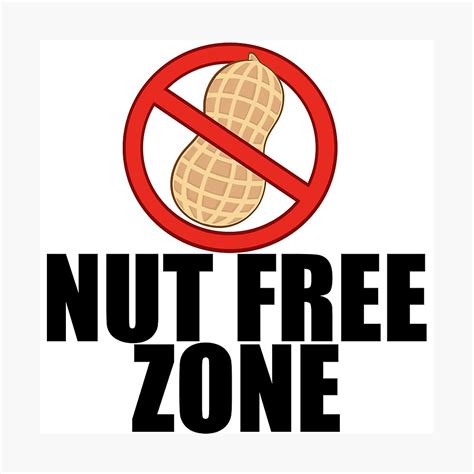 printable nut  zone sign printable templates  nora