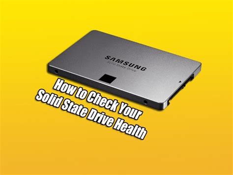 check  solid state drive health youtube