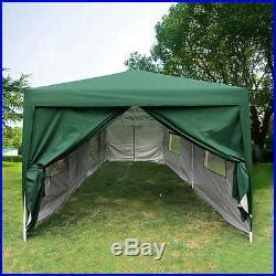 quictent  feet green screen curtain ez pop  canopy party tent gazebo patio awnings