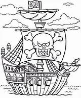 Piratas Barcos Pirata Barco Coloring sketch template