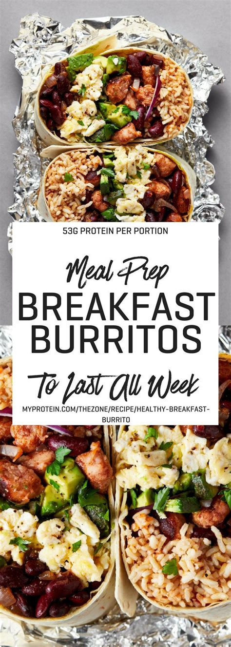 freezer breakfast burrito meal prep    week myprotein uk