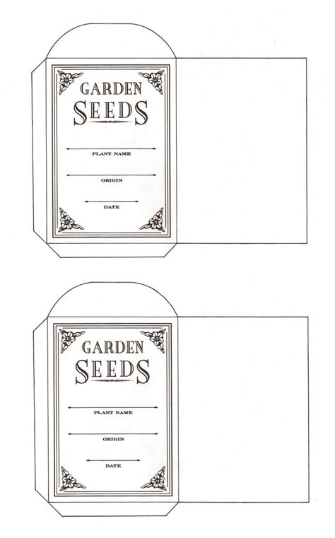 vintage seed packets printable printable world holiday