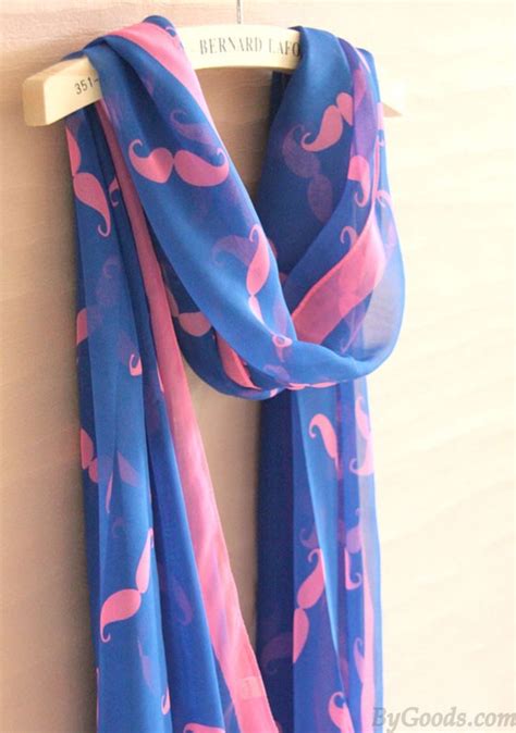 lovely cute funny mustache infinity scarf fashion scarves clothing