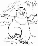 Pingouin Pinguin Colorier Ko sketch template