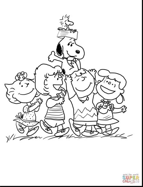 charlie brown christmas coloring pages  getcoloringscom