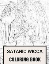 Wicca Satanic sketch template