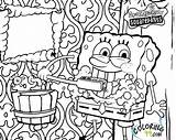 Spongebob Squarepants Coloring Printable Pages sketch template