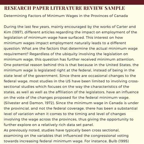 research paper literature review samplepdf docdroid