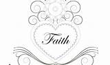 Faith Coloring Pages Printable Sheets Getcolorings Getdrawings sketch template