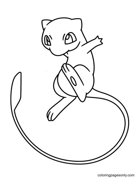 mew pokemon coloring pages mew coloring pages coloring pages