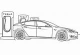 Tesla Coche Onlinecoloringpages sketch template