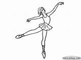 Coloring Ballet Arabesque Drawing Pages Getdrawings Dancers sketch template