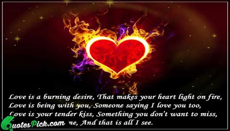 Quotes About Heart On Fire 25 Quotes