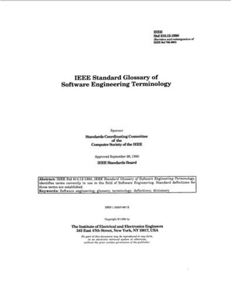 ieee standard glossary  software engineering terminology docslib