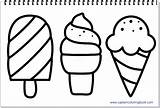 Coloring Ice Cream Pages Drawing Pdf sketch template