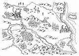 Map Fantasy Sketch Dessin Carte Enregistrée Colourbox Land Range Mountain sketch template