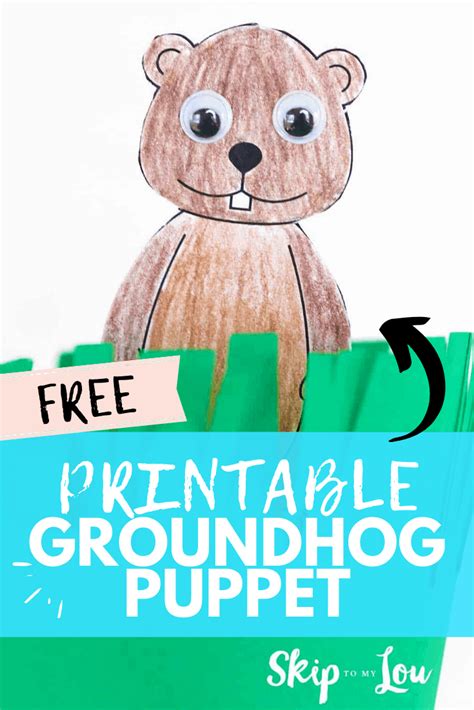 groundhog puppet template