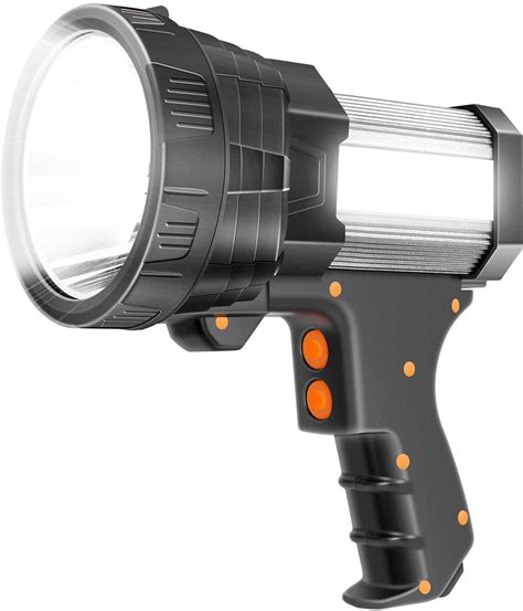 super bright flashlight spotlight handheld  lumen led rechargeab