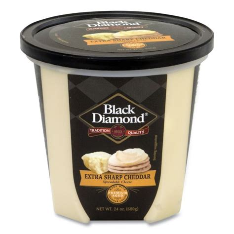 Black Diamond Extra Sharp White Cheddar Cheese Spread 24 Oz Tub