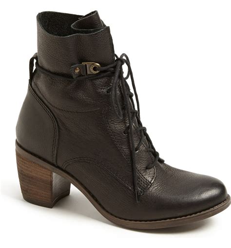 steve madden rambow leather lace up bootie nordstrom