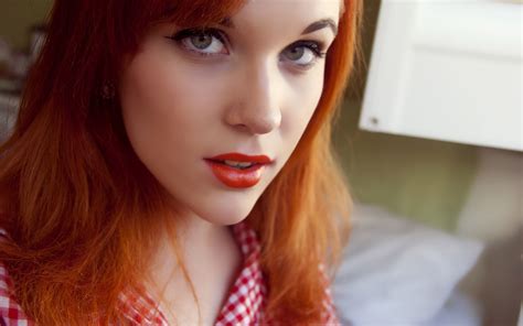 Portrait Of A Red Haired Girl Wallpapers And Images