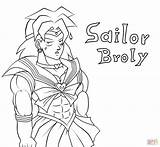 Broly Goku Libroadicto Drukuj sketch template