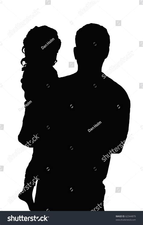father daughter silhouette man holding small stock illustration 62344879 shutterstock