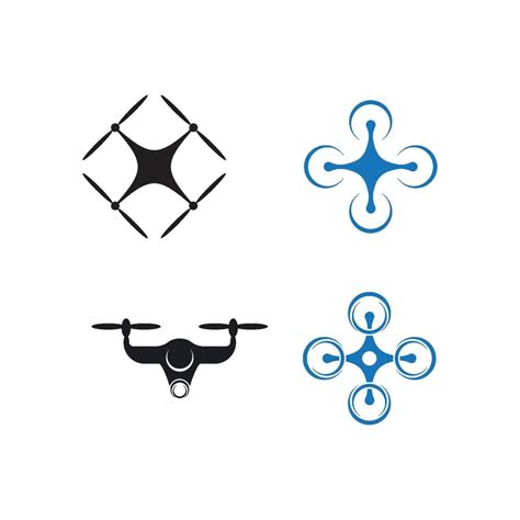 drone logo vector set  vector art  vecteezy