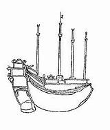 Junk Longjiang Shipyard Masted Treasure sketch template