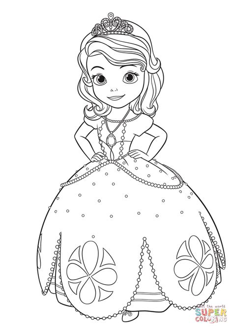 gambar princess sofia coloring page  printable pages click view