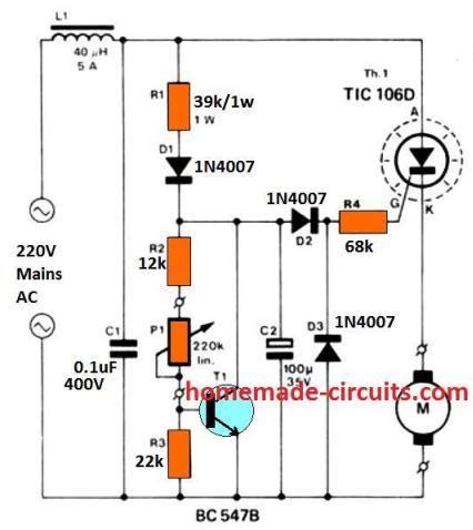 ac motor speed controller circuits   emf homemade circuit projects