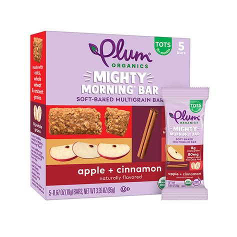 apple cinnamon bar plum organics