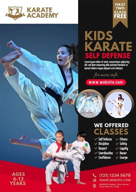 Aam360 Postermywall Karate Classes Karate Karate School
