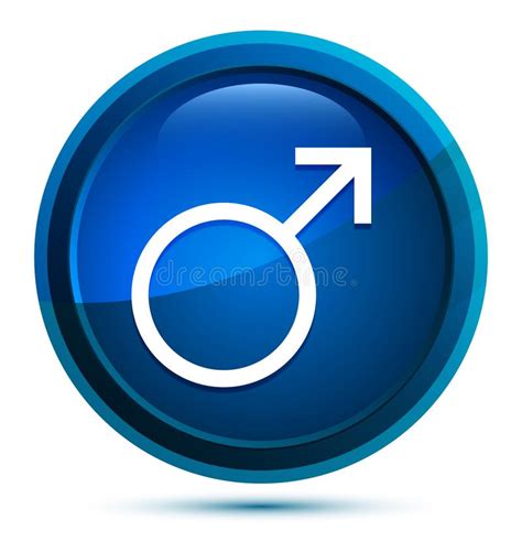 Male Sign Icon Male Sex Button Stock Vector