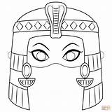 Cleopatra Egyptian Maschera Egitto Supercoloring Egizi Egiziana Egizia Egiziano Maschere Sugli Colouring Pharaoh Stampare Egizie Disegnare Egiziani Scuola Colorato sketch template