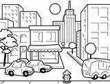 Taxi Coloriage Urbanos Cityscape Webstockreview Starklx Coloringsun sketch template