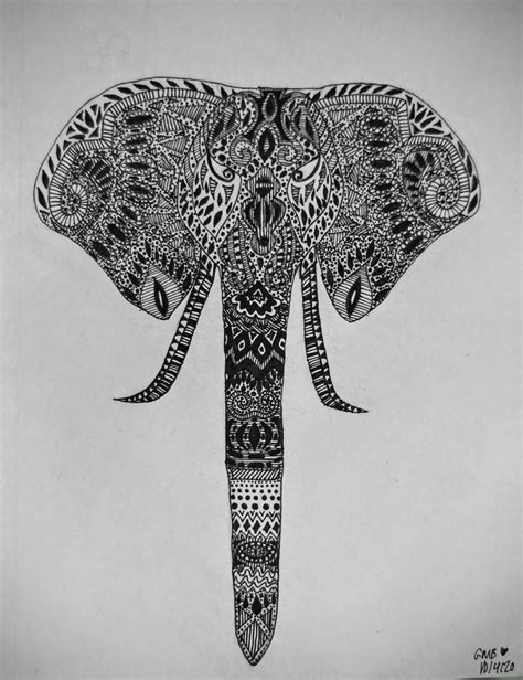 zentangle elephant zentangle elephant art elephant