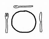 Fork Knife Spoon Coloring Cutlery Pages Plate Gif Animation sketch template
