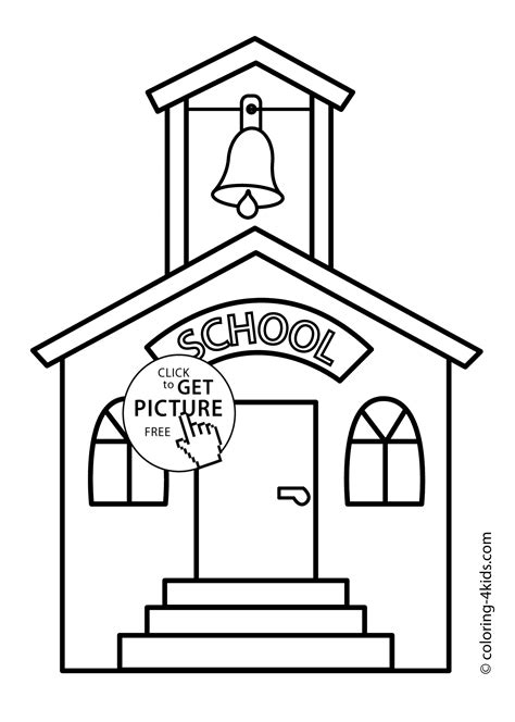 school building coloring page classes coloring page  kids