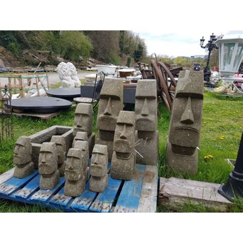 easter island heads solid kilkenny architectural salvage antiques