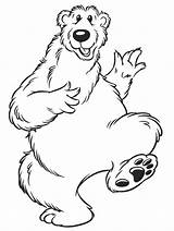 Coloring Pages Cartoons Bear Easily Print sketch template