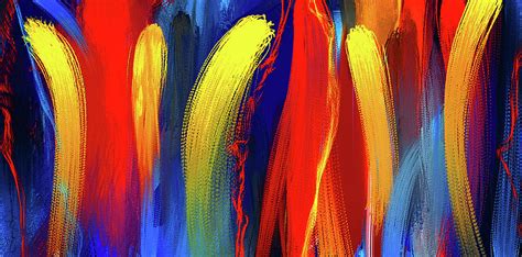bold primary colors abstract art painting  lourry legarde fine